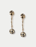 M&S sphere ceramic stick drop earrings (British brand)