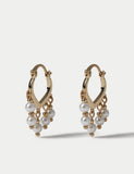Per Una tassel drop hoop earrings 30mm, UK version