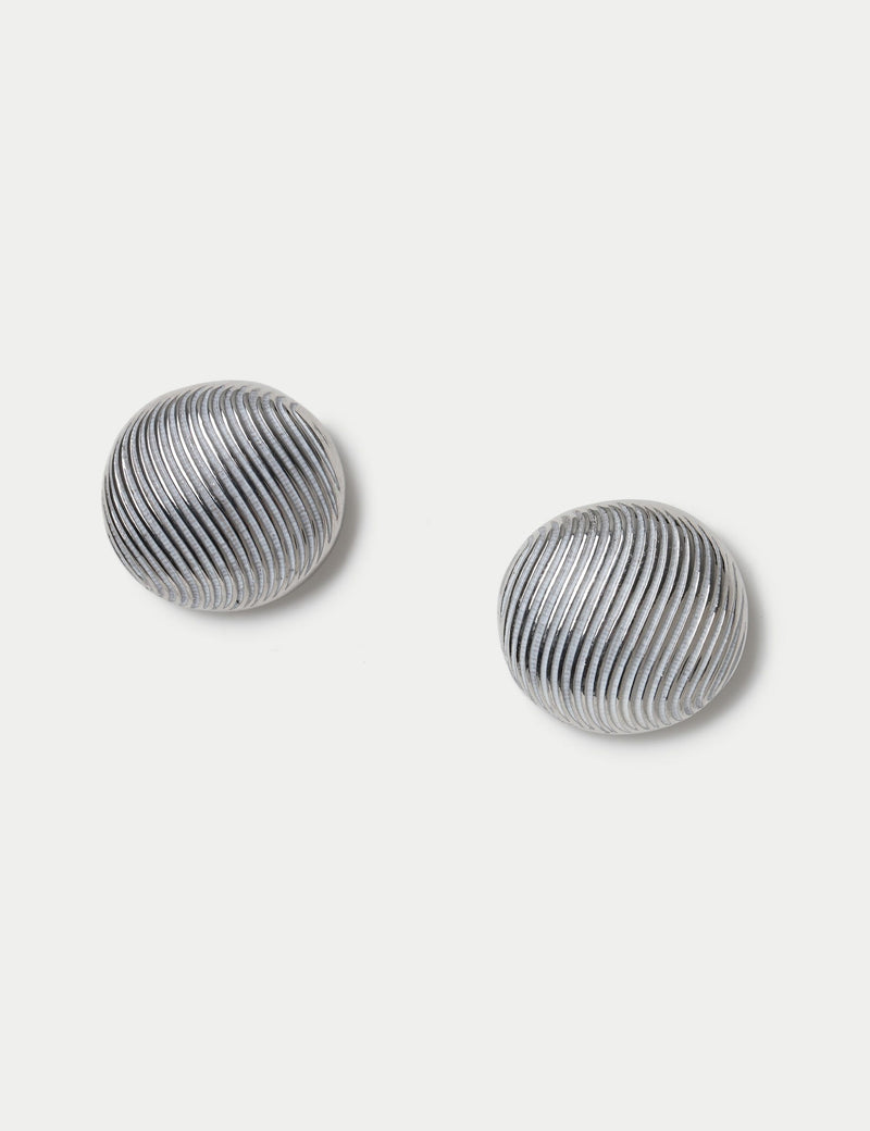M&S textured circle stud earrings 26mm, UK version