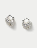 Molten hoop earrings metal 28mm width - British product