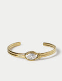 Metal cubic zirconia bangle, UK version