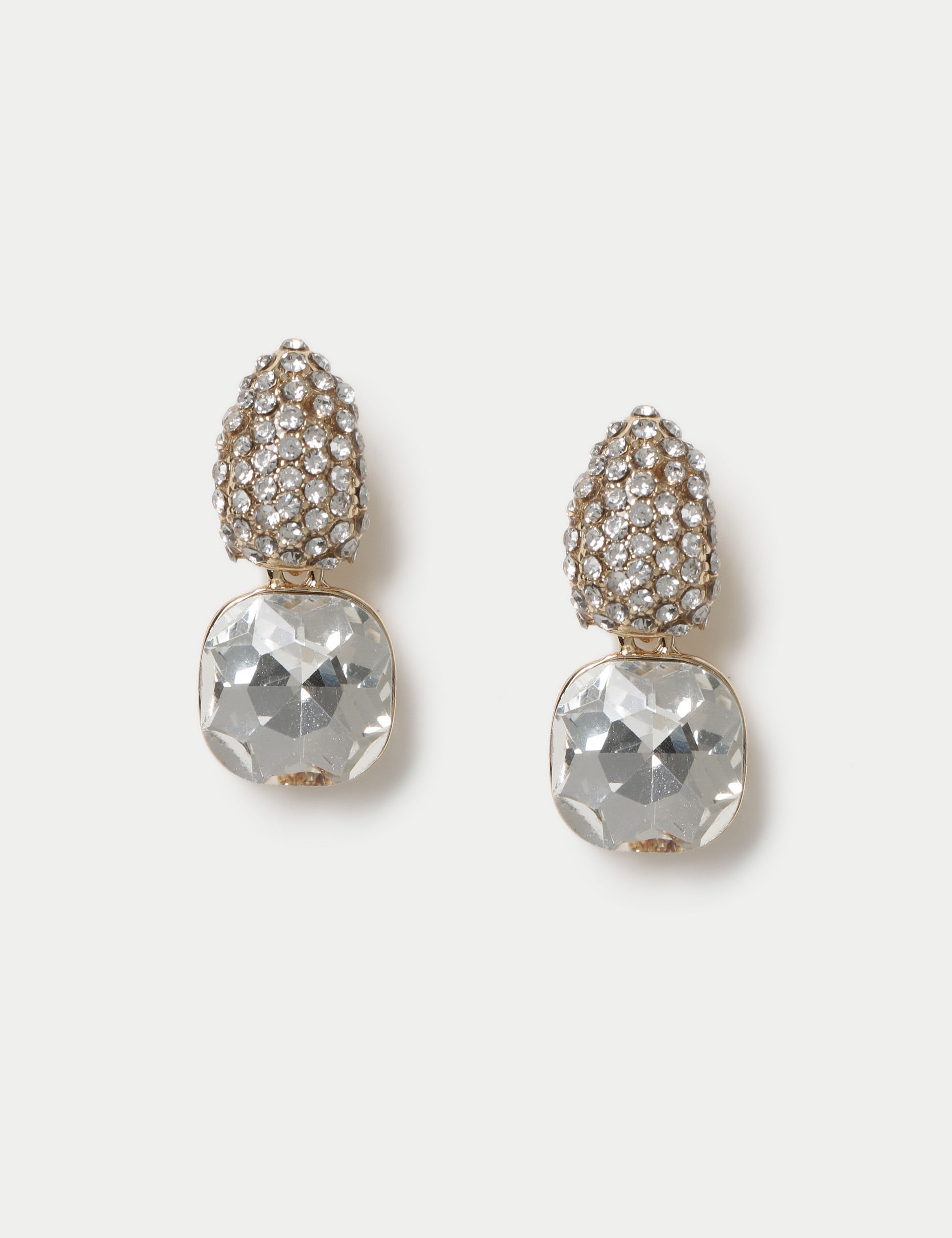 M&S embellished crystal mini drop earrings, UK version