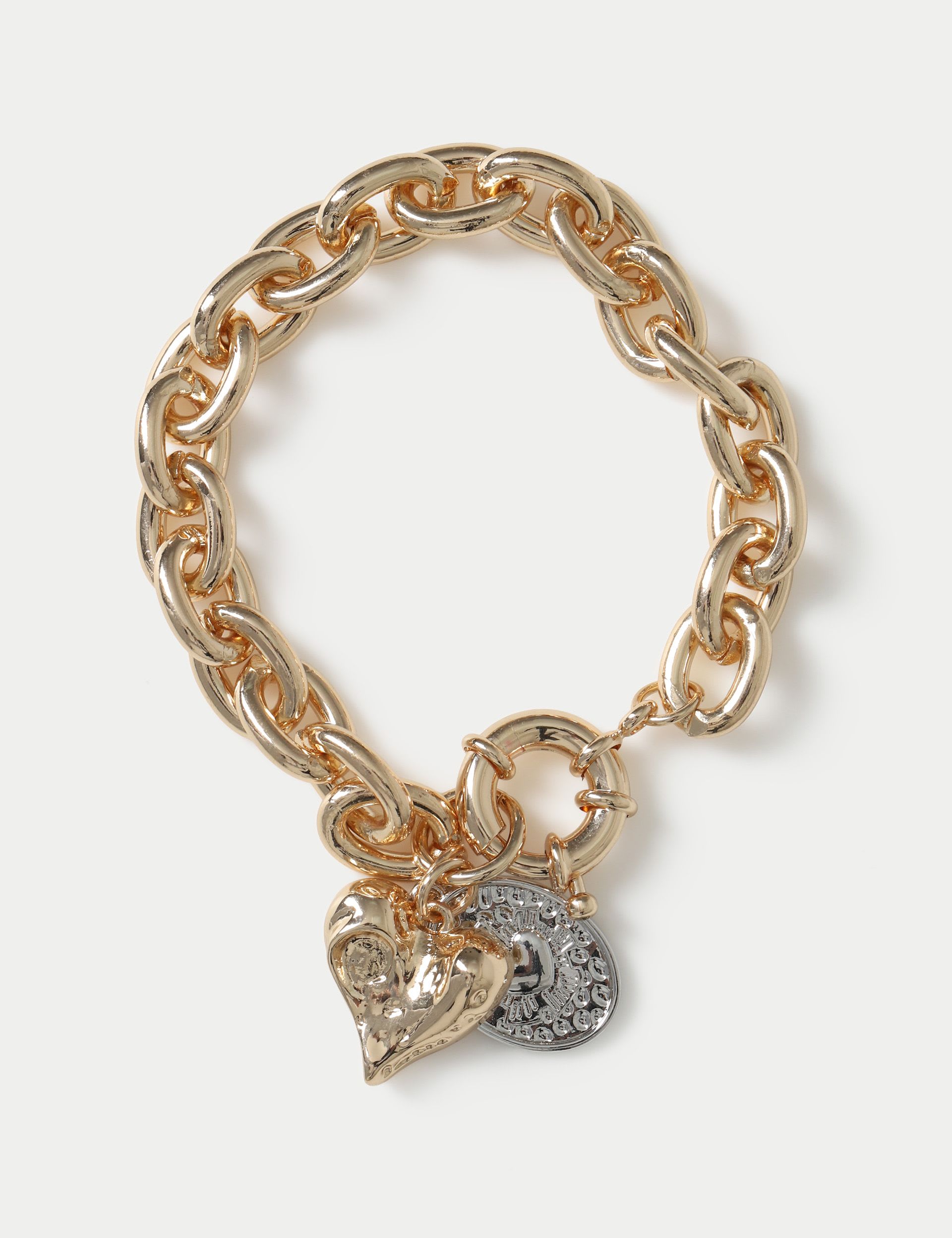 Per Una mixed metal heart bracelet - British product