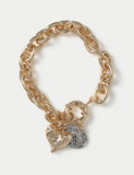 Per Una mixed metal heart bracelet - British product