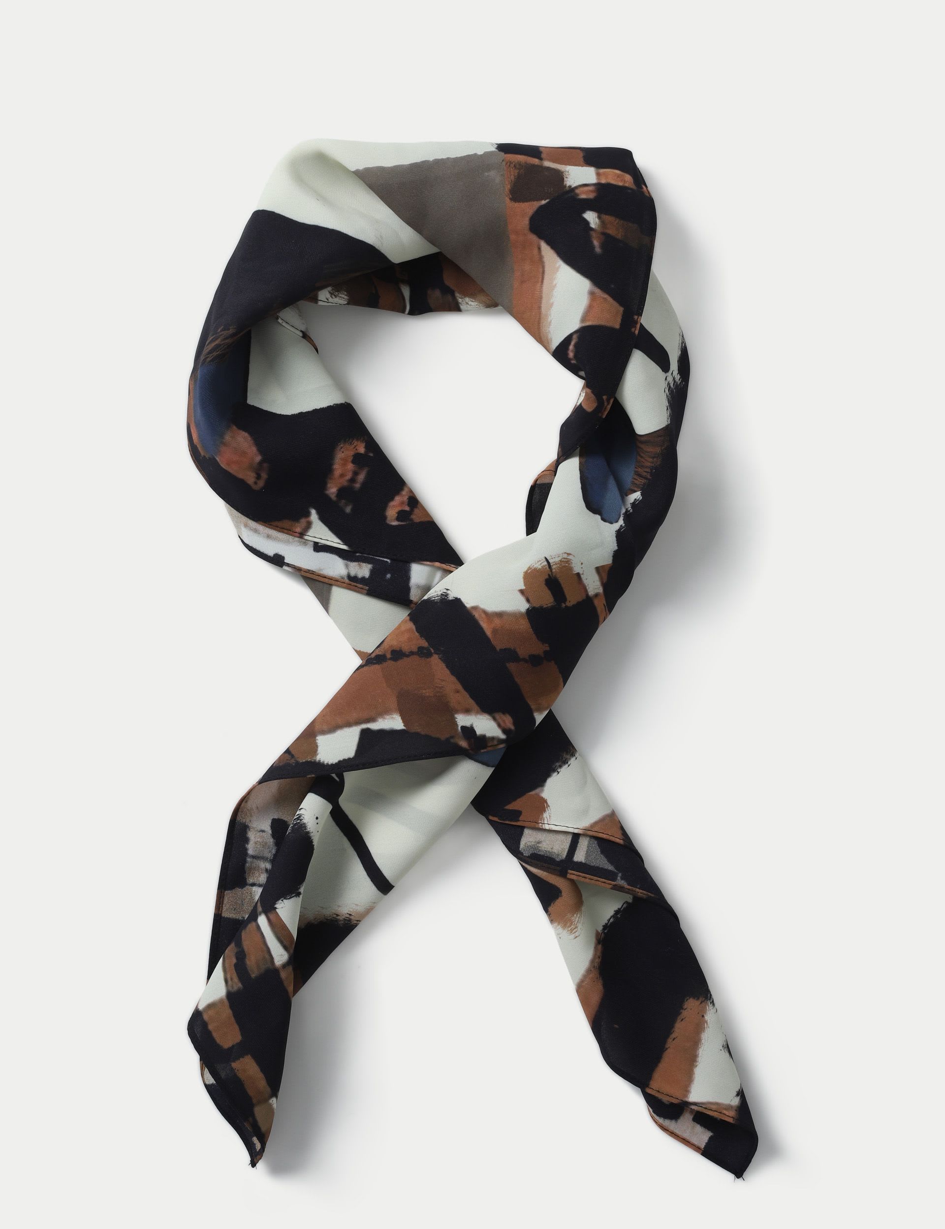 TP check and floral 100% polyester scarf, UK version