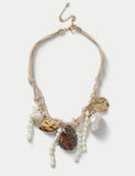 M&S mixed shell necklace 550mm, imported from the UK