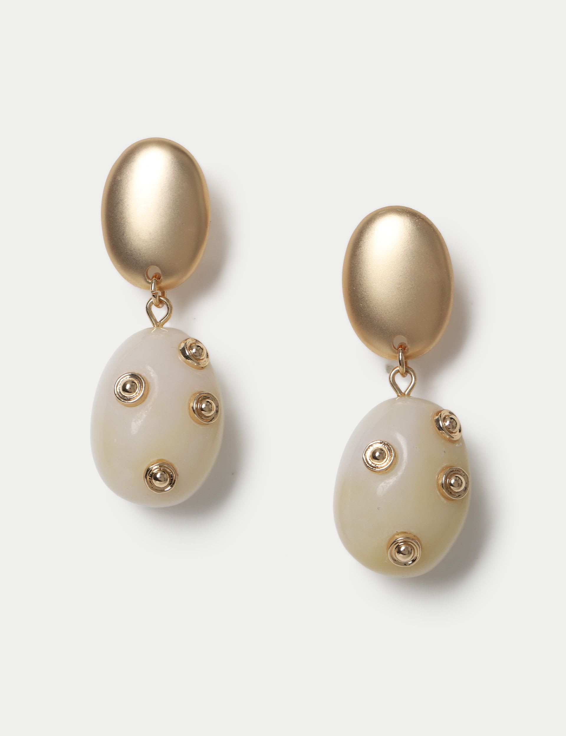 M&S resin drop earrings 47mm - British product