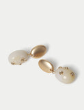 M&S resin drop earrings 47mm - British product