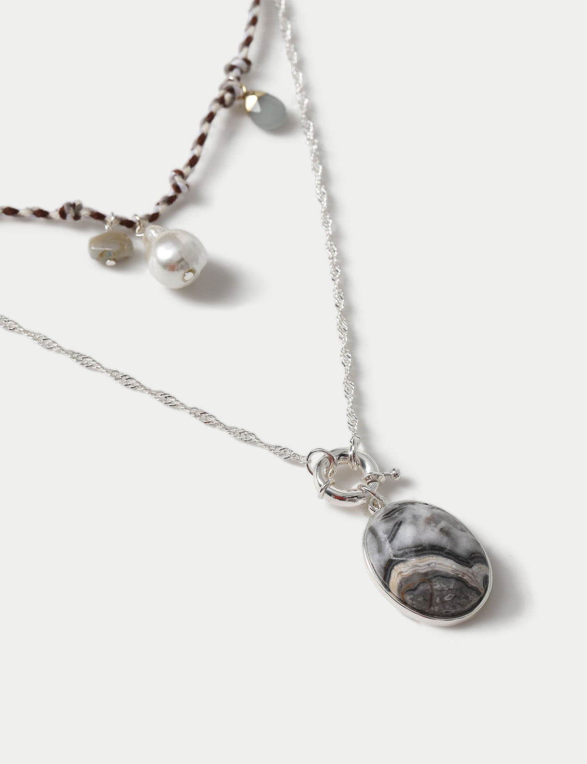 M&S cord multirow necklace (British brand)