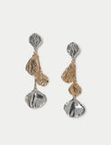 Per Una mixed metal leaf drop earrings, UK version
