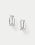 Textured Hoop Earrings iron titanium brass, imported from the UK