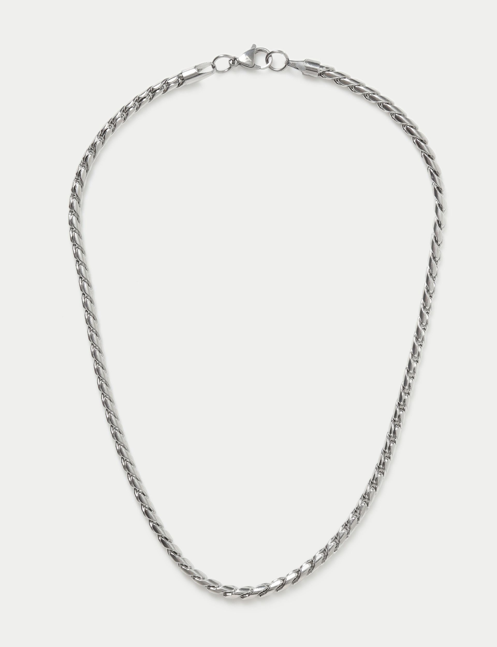 Stainless steel rope chain necklace (British brand)