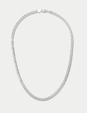 Sterling curb necklace silver clasp fastening, imported from the UK