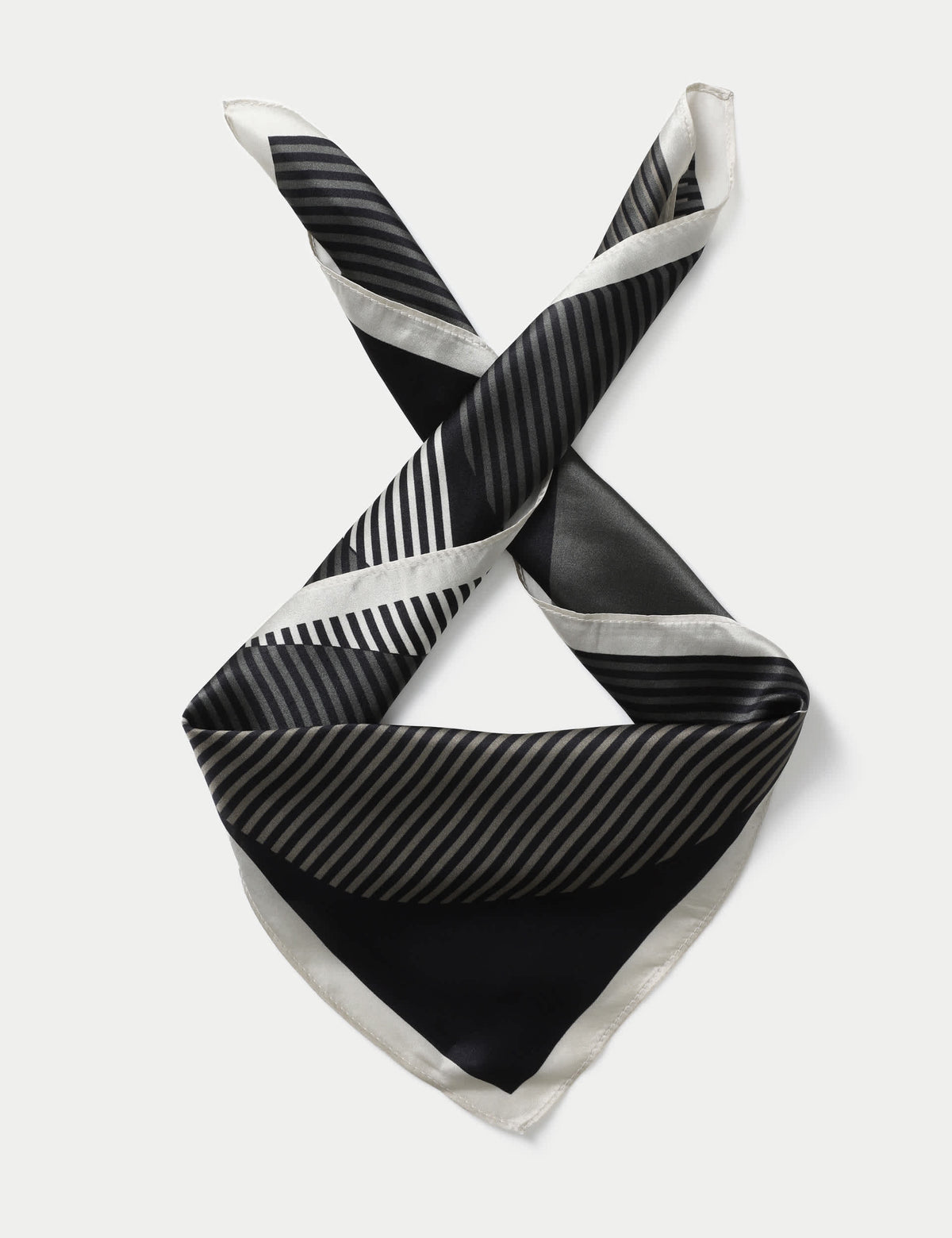 Auto silk stripe scarf from the Autograph collection, British brand
