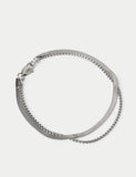 Stainless steel snake chain bracelet 2 pack - British product