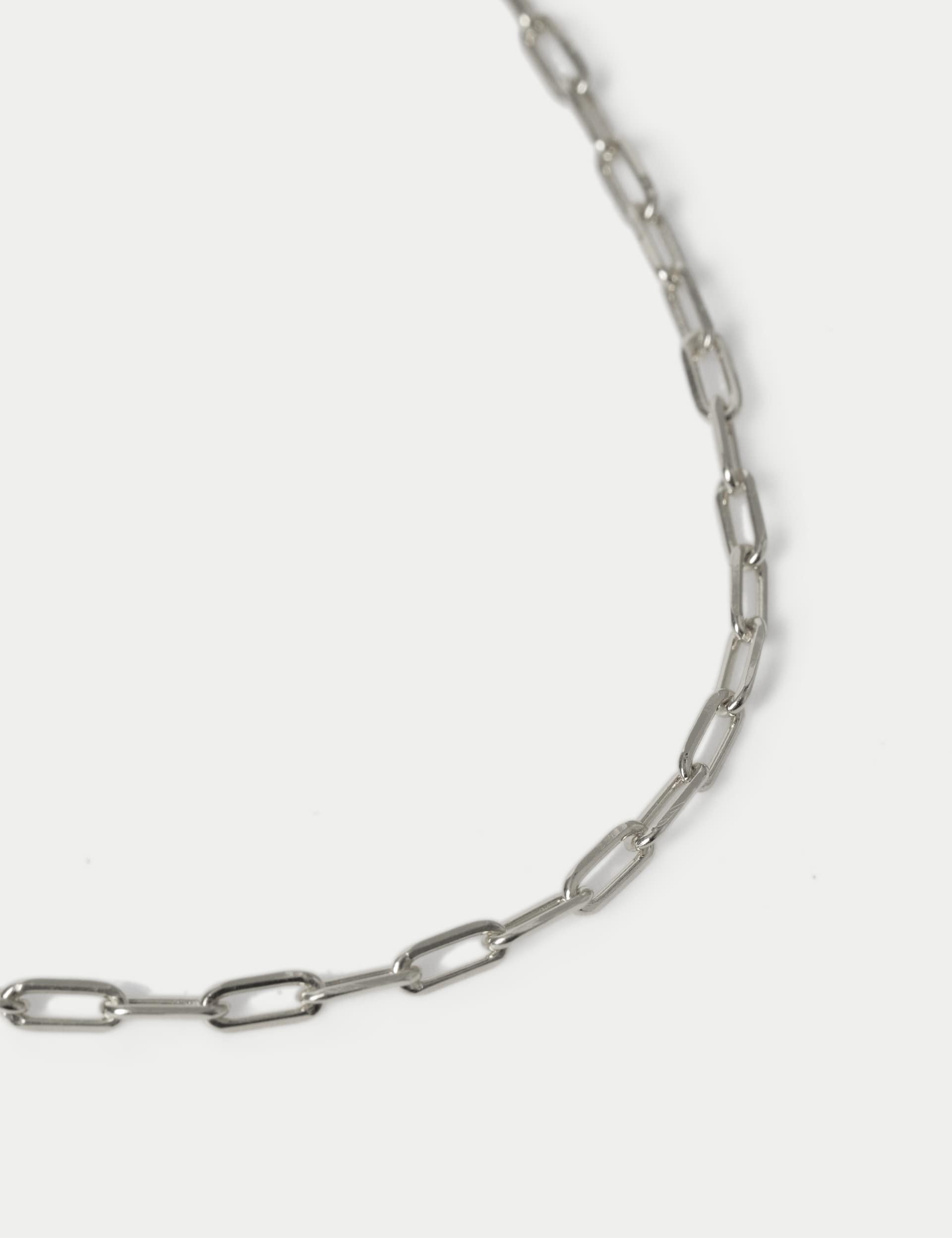 Autograph sterling silver paper chain necklace, UK version