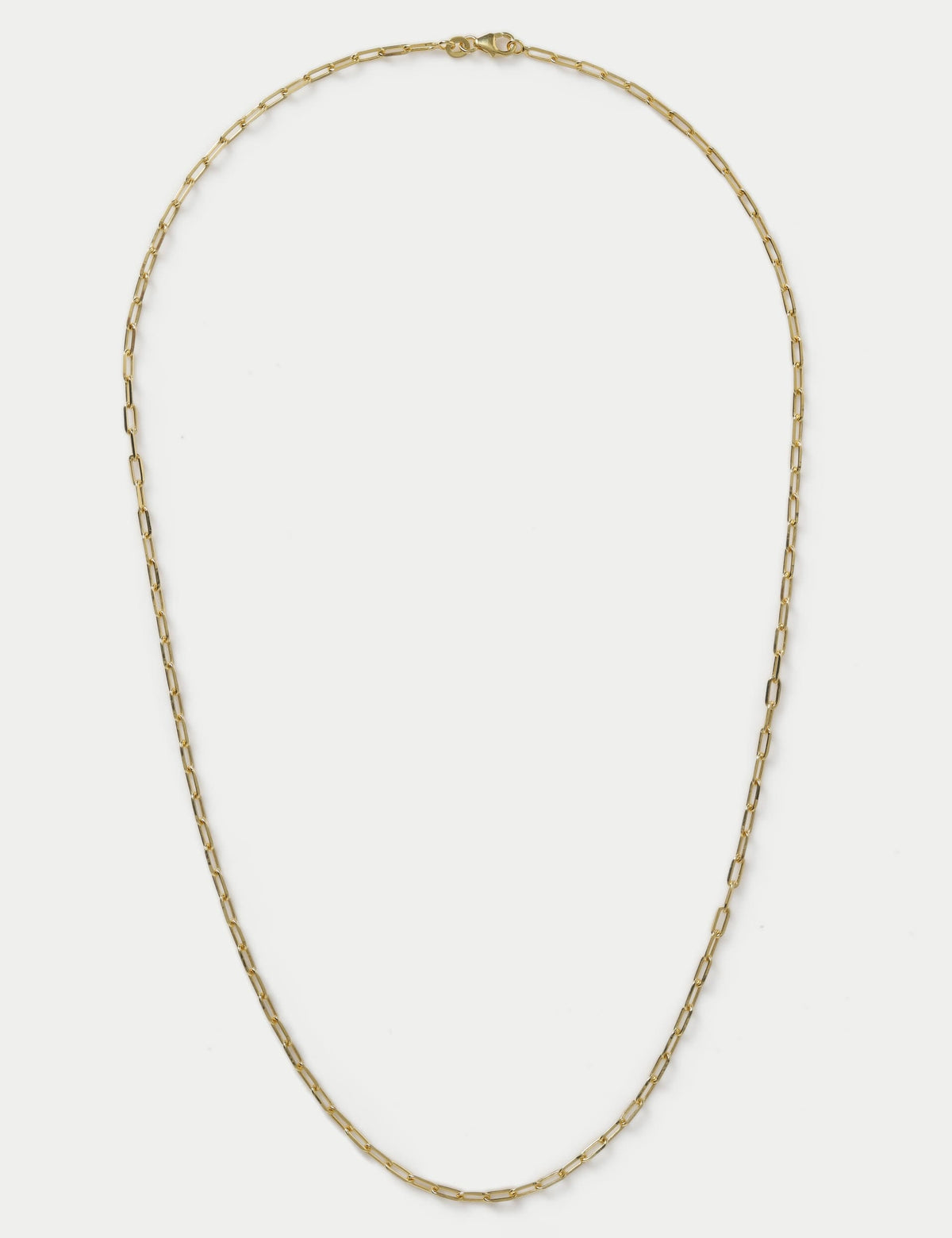 Autograph gold plated sterling silver paper chain necklace, imported from the UK