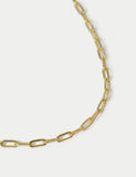 Autograph gold plated sterling silver paper chain necklace, imported from the UK