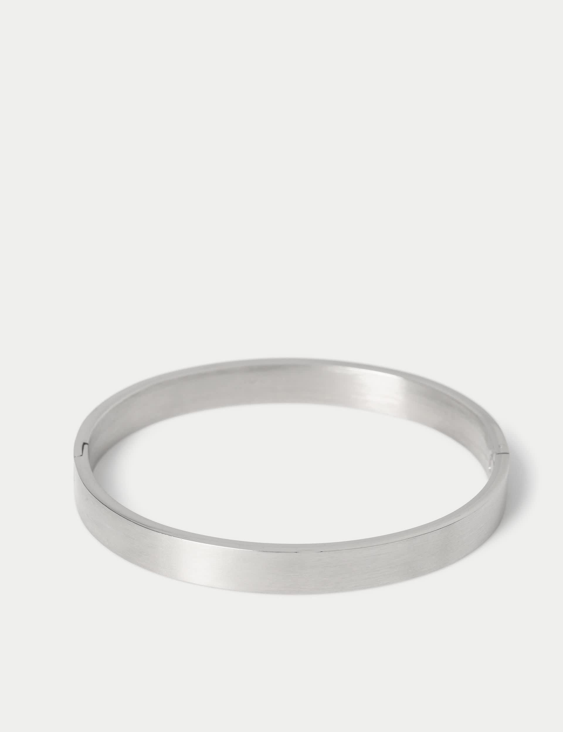 Autograph stainless steel bangle - British product