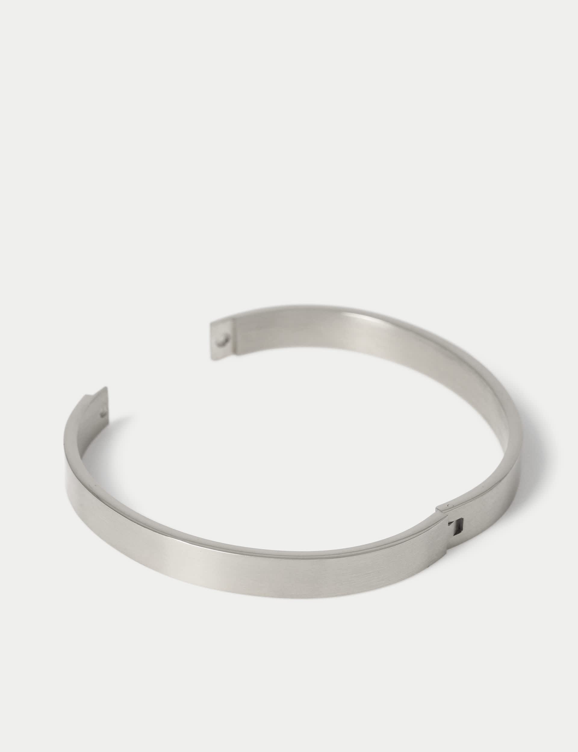 Autograph stainless steel bangle - British product