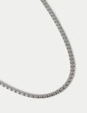 Stainless steel detailed chain necklace (British brand)