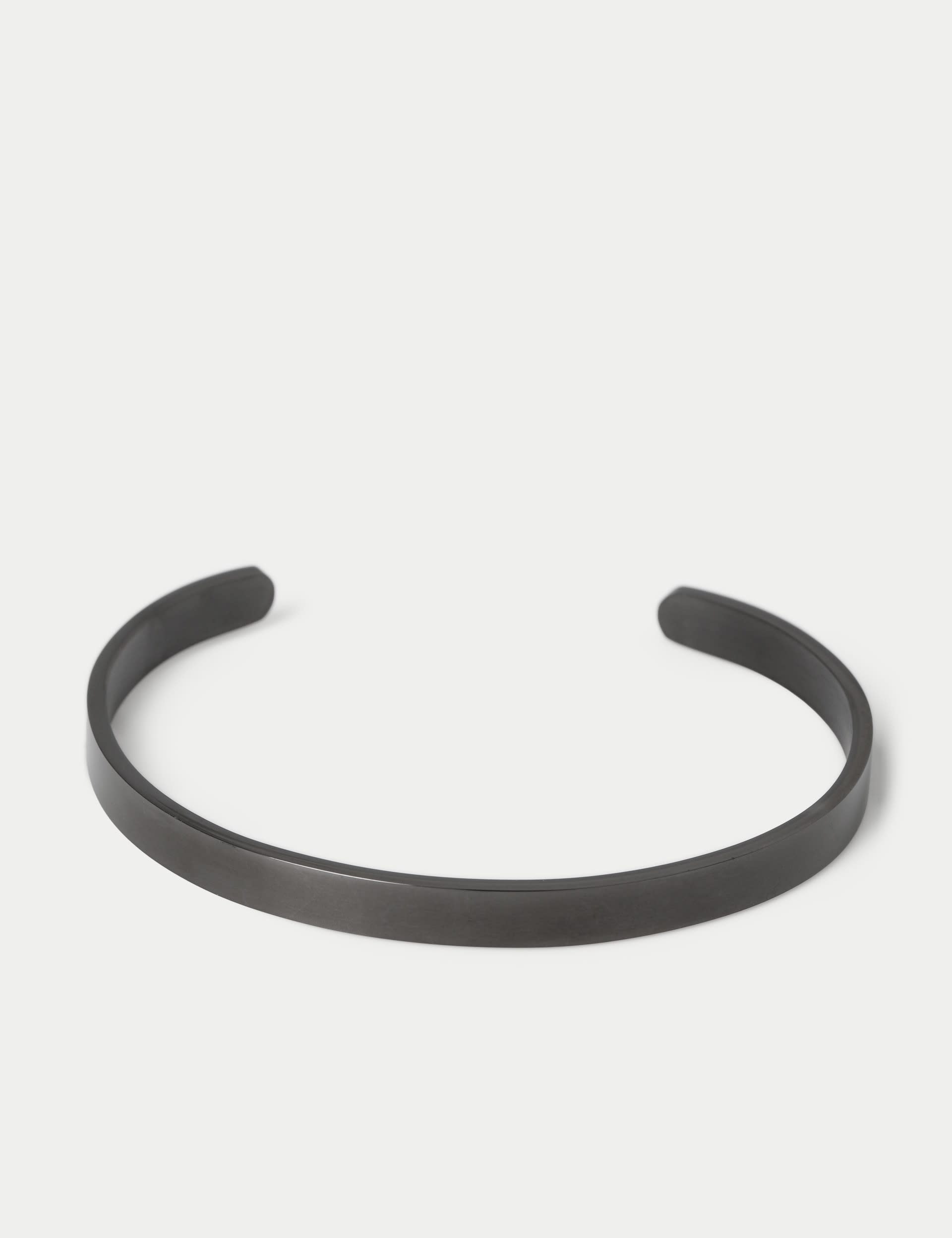 Stainless steel thin cuff bracelet, imported from the UK