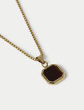 Stainless steel and tigers eye necklace, imported from the UK