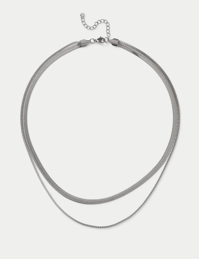 M&S snake chain necklace 2 pack, UK version