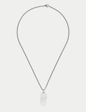 Stainless steel tag pendant necklace, British brand