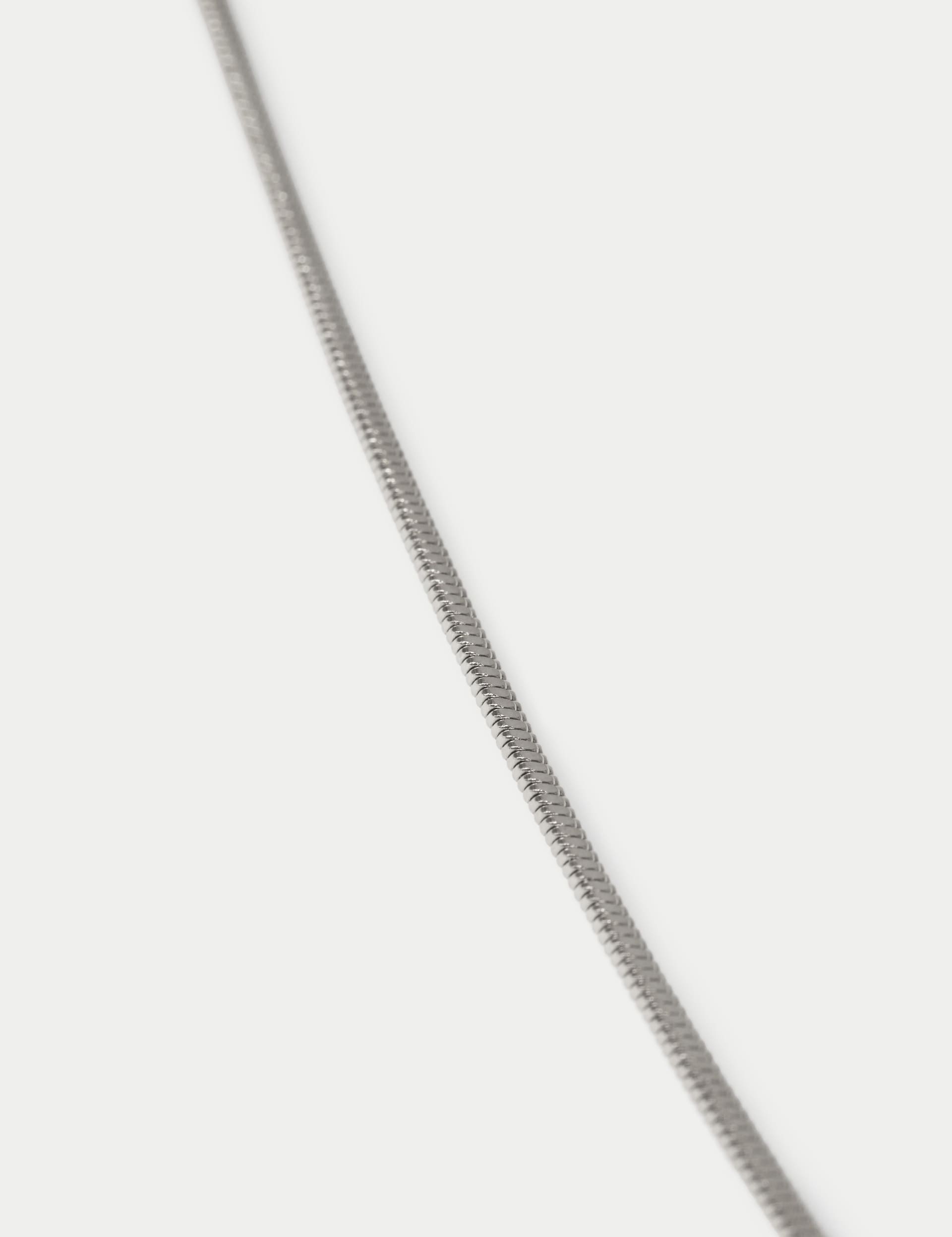 Autograph stainless steel snake chain necklace - British product