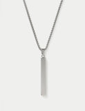 Autograph stainless steel long pendant necklace, UK version