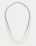 2 pack snake chain necklace stainless steel, UK version