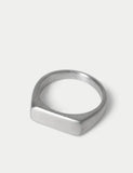 Auto stainless steel brushed squared ring, imported from the UK