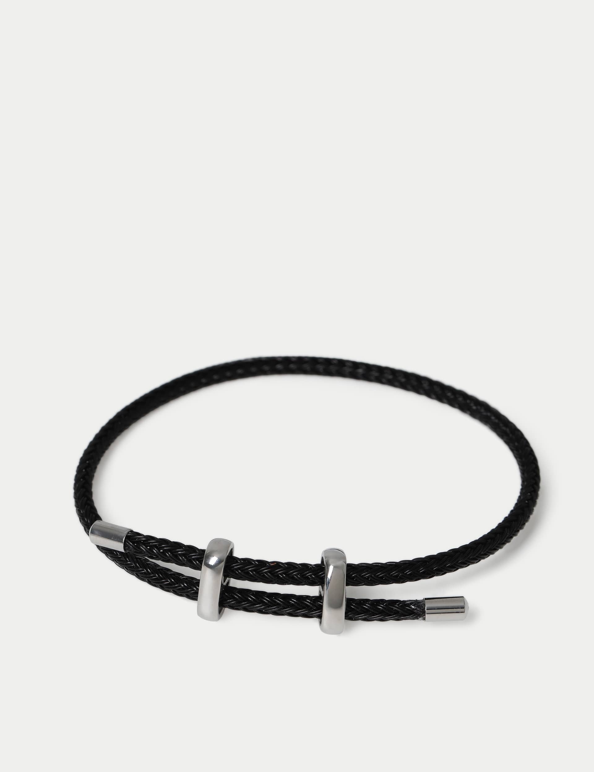 Toggle woven bracelet stainless steel, UK version