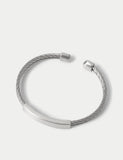 Autograph stainless steel mesh cuff bracelet - British product