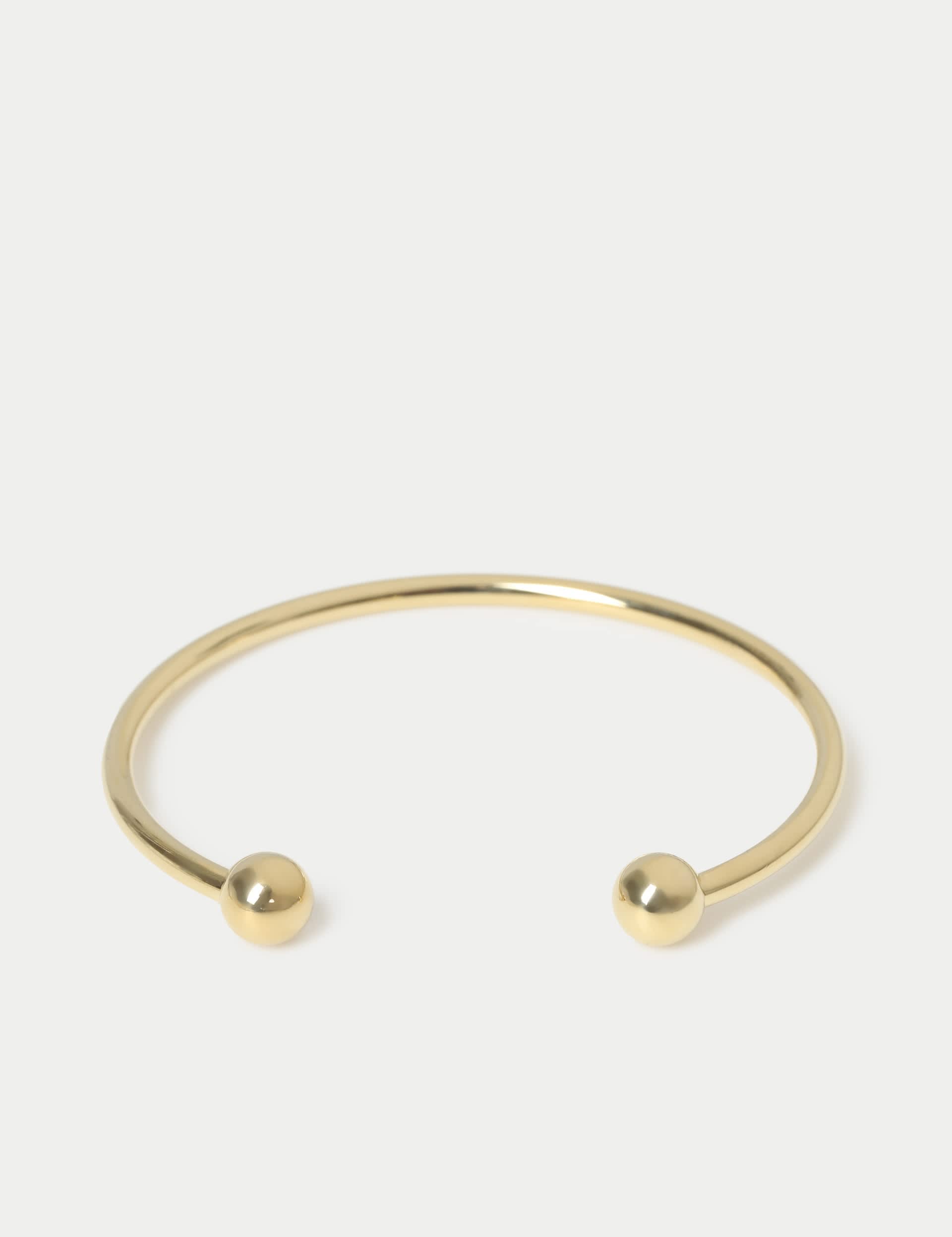 Stainless steel ball cuff bracelet - British product