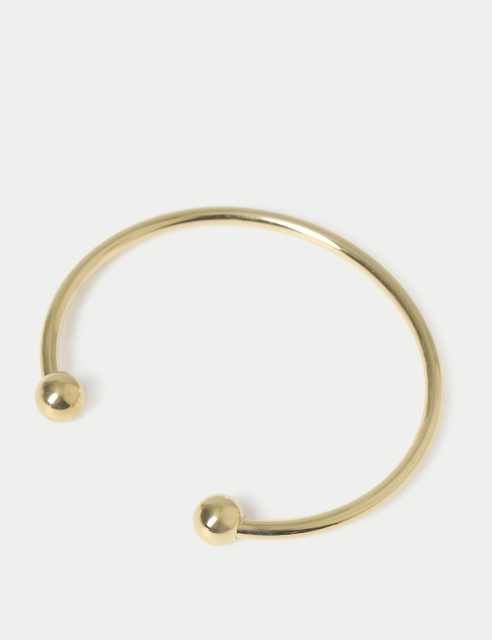 Stainless steel ball cuff bracelet - British product