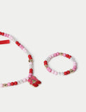 Cherry Charm beaded jewellery multipack with cherry charms, UK version