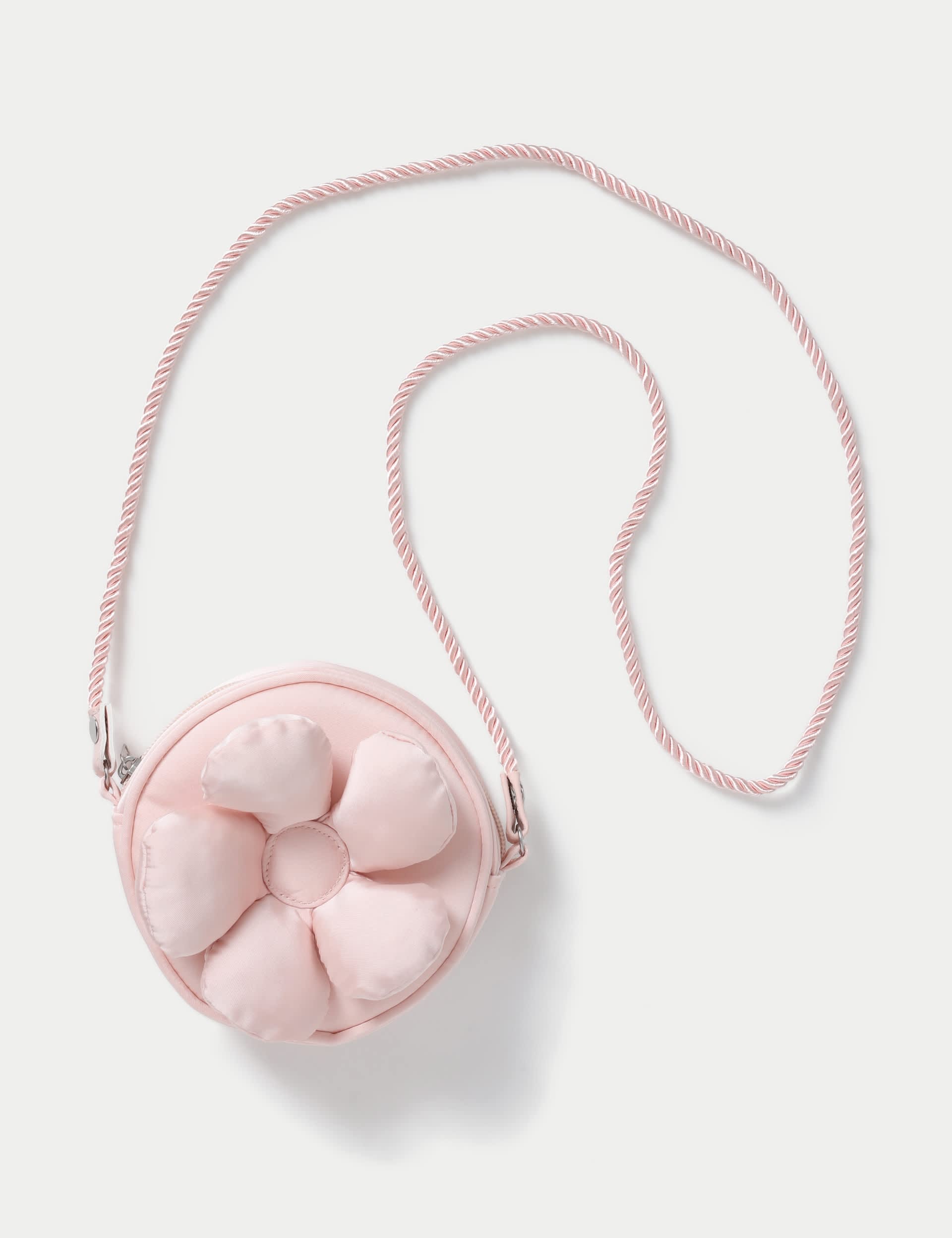 Occasion pink satin flower bag 350mm - British product