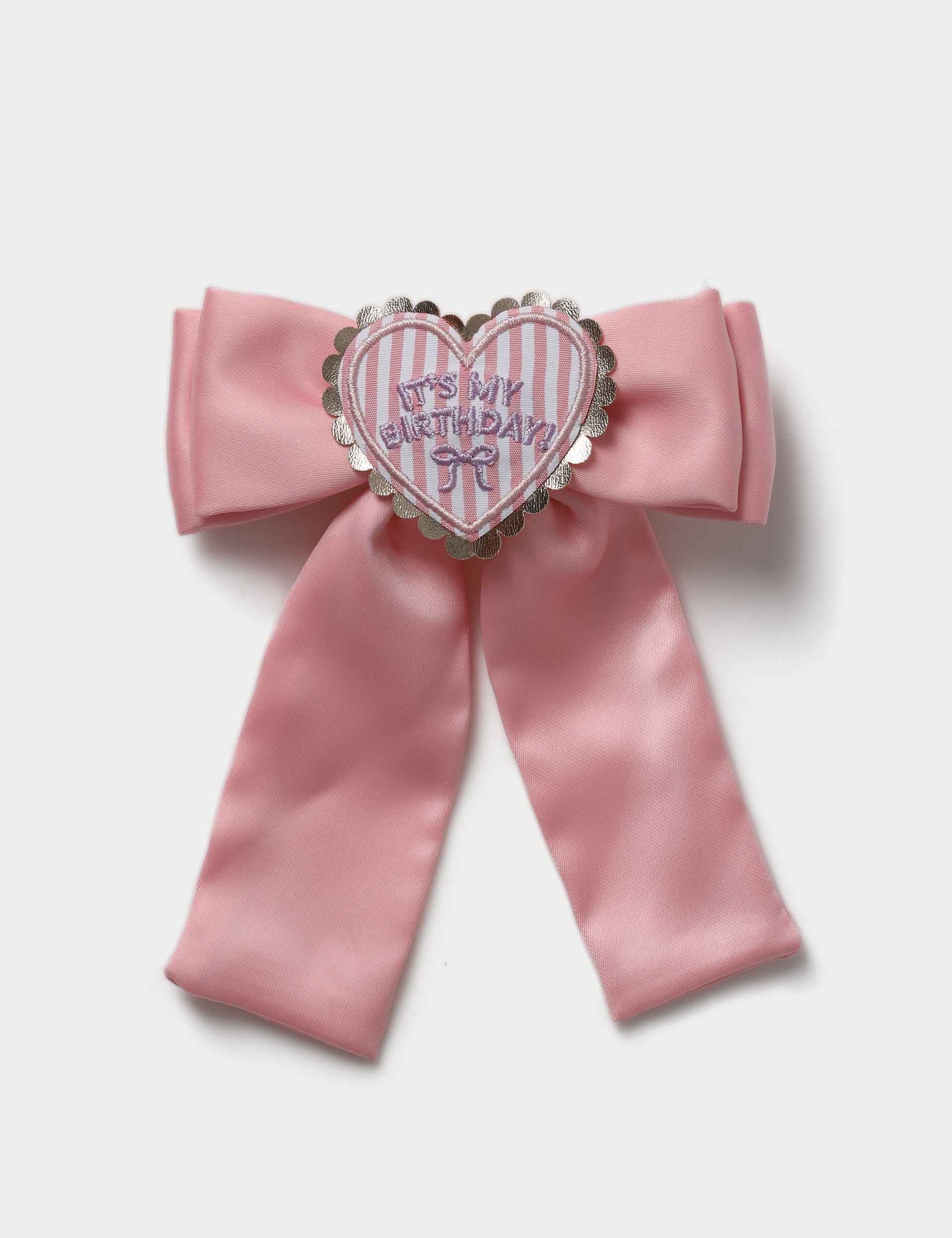 Birthday Bow hair accessory, polyester and steel (British brand)