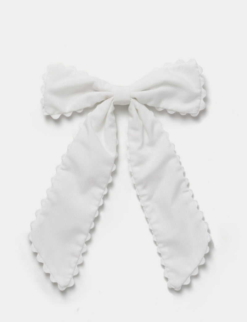 Back to School Scallop Bow hair accessory (British brand)