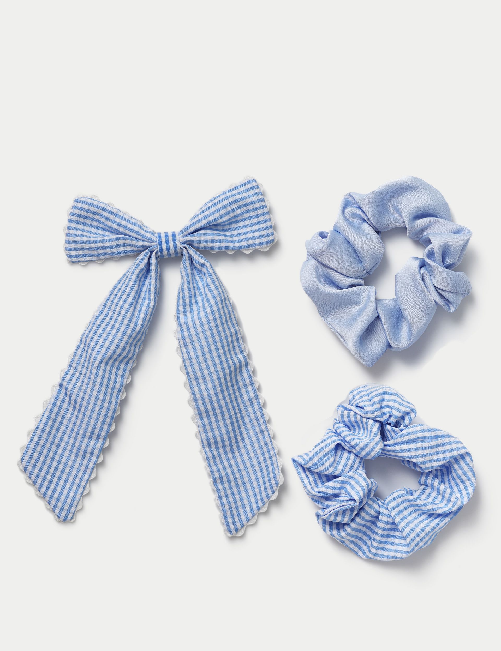 M&S Back To School Scallop Bow & Scrunchie