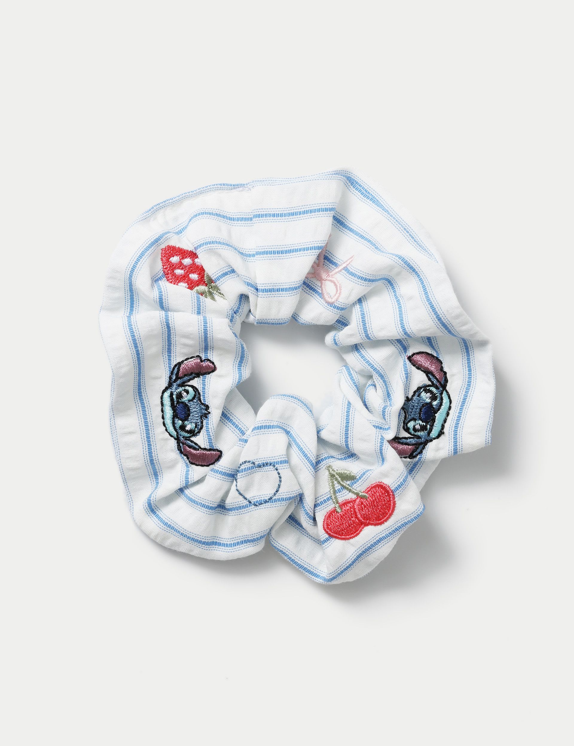 Disney Lilo & Stitch embroidered scrunchie hair tie (British brand)
