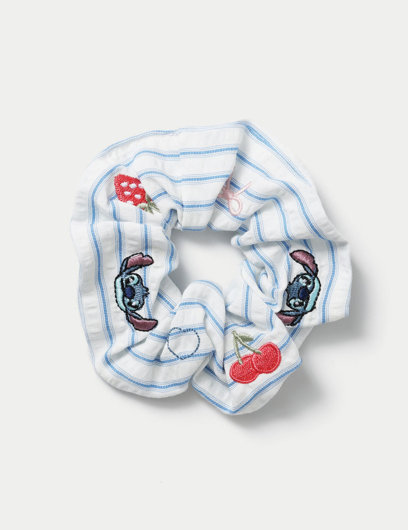 Disney Lilo & Stitch embroidered scrunchie hair tie (British brand)