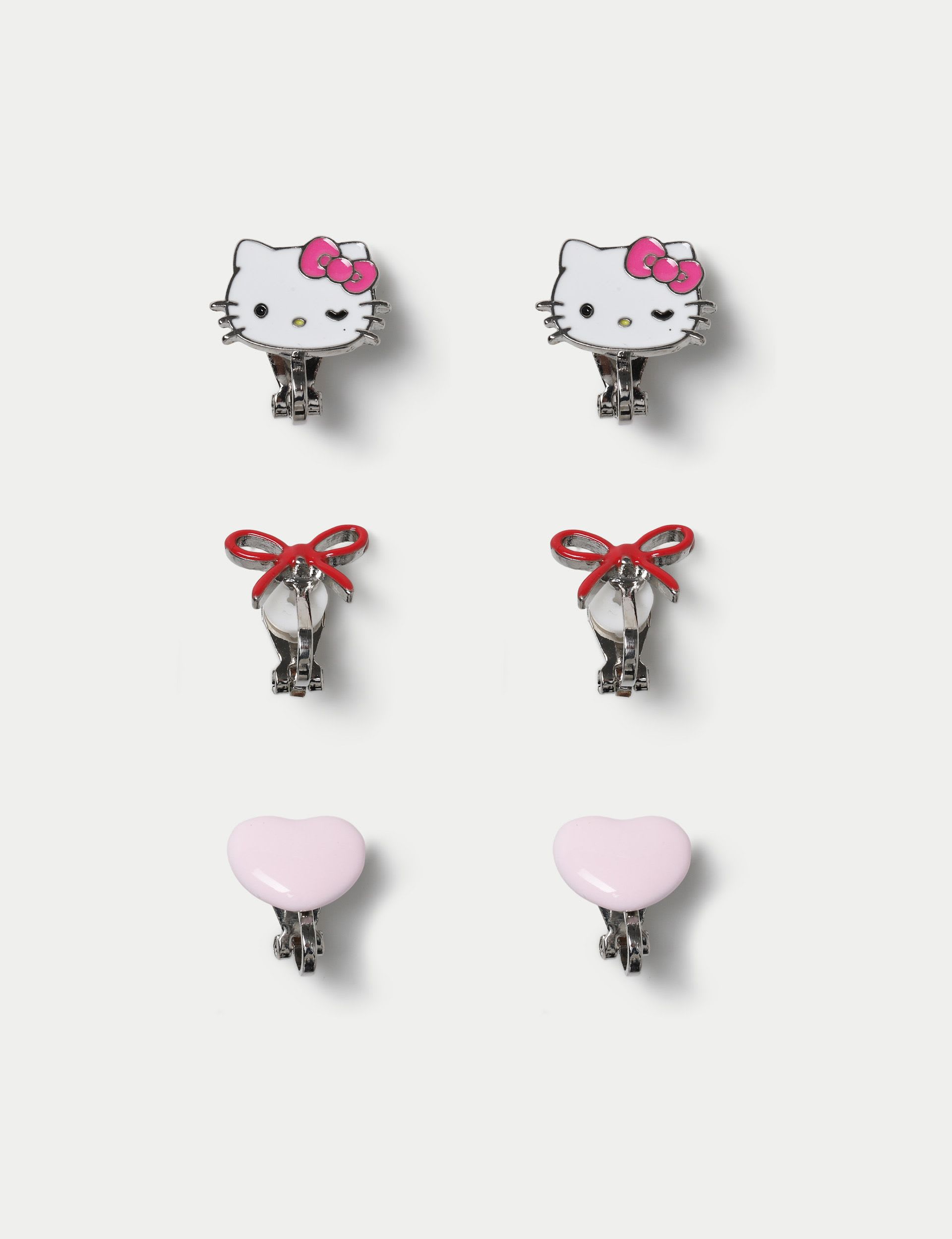 Hello Kitty clip on earring set with clip-on design (British brand)