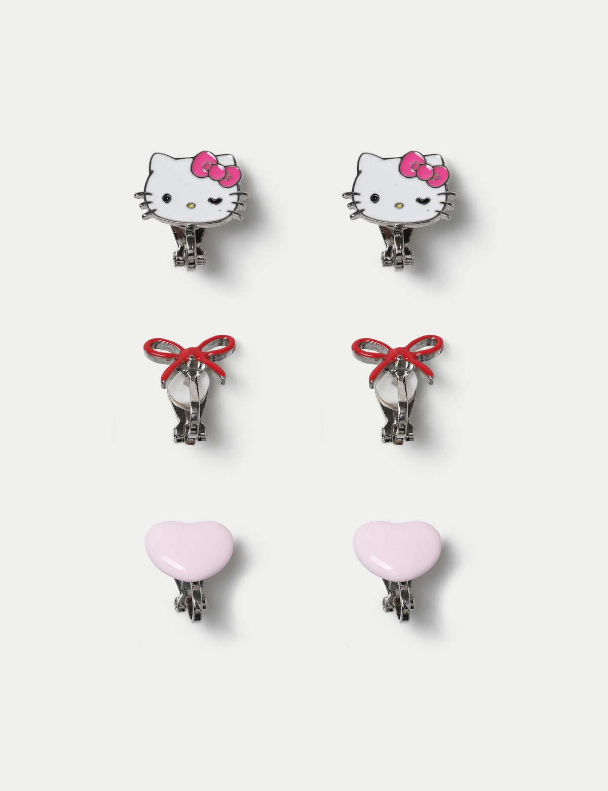 Hello Kitty clip on earring set with clip-on design (British brand)