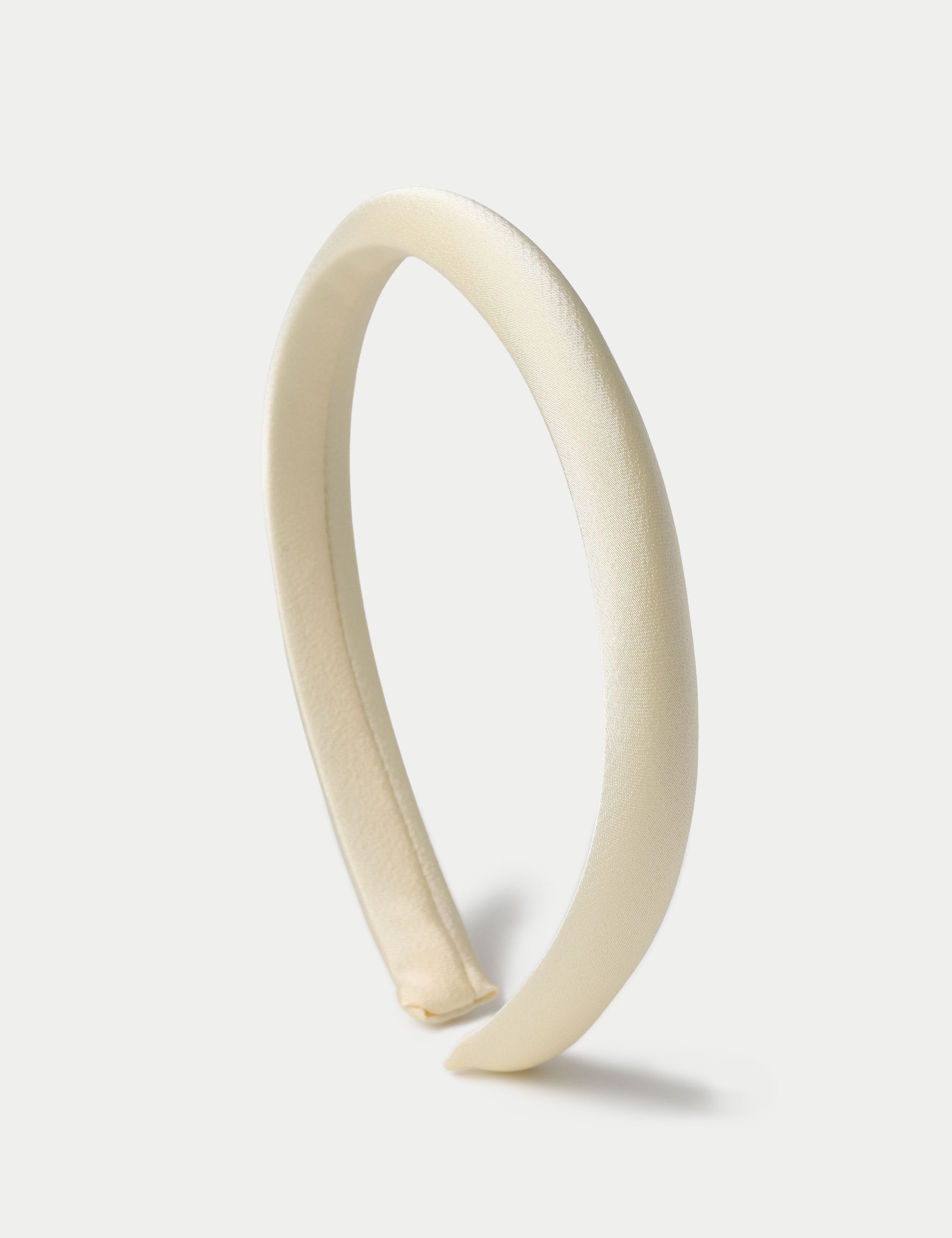 Occasion yellow satin aliceband, UK version