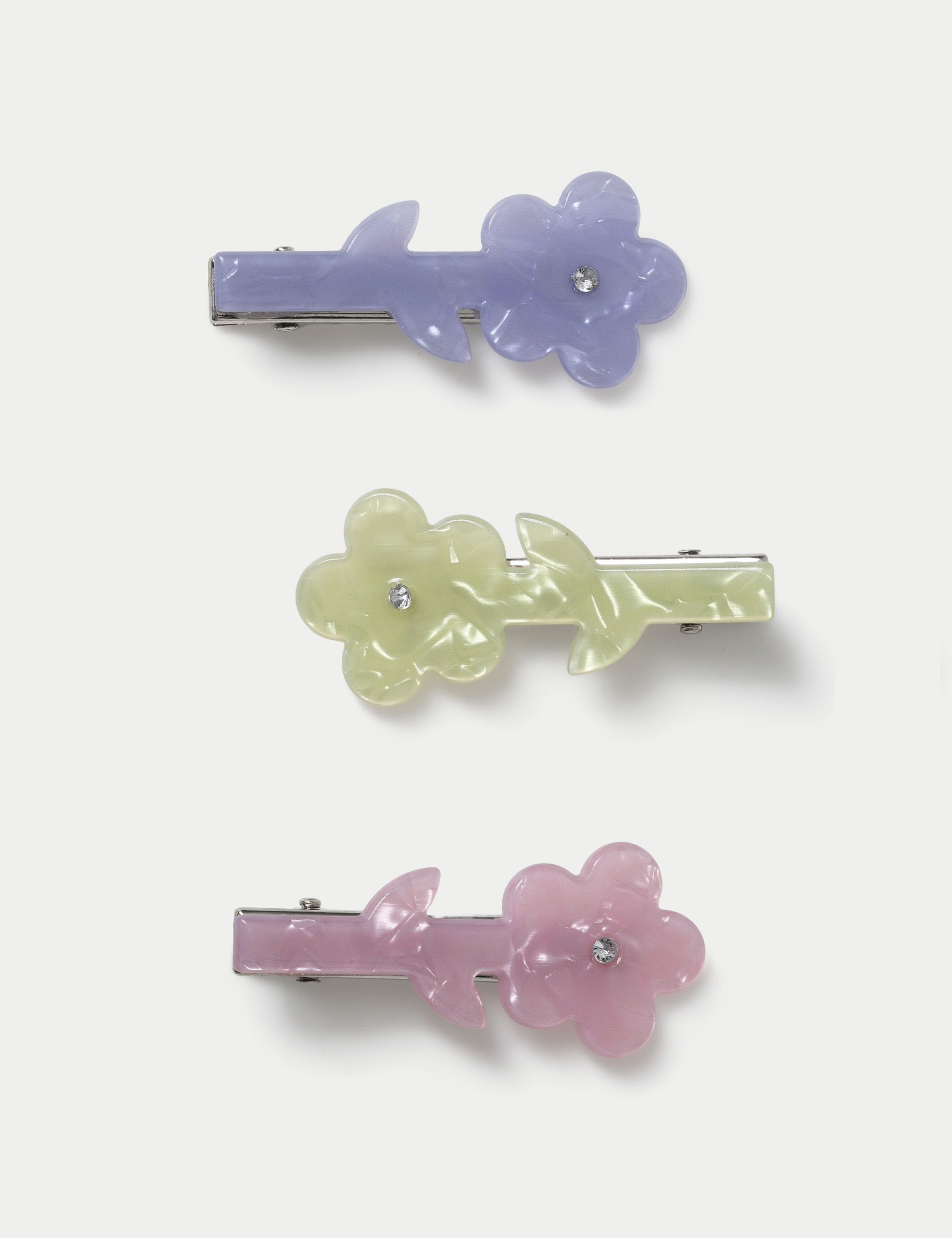 Flower resin hair clips for occasions (British brand)