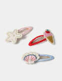 3 Pack Shell Hair Clips, set of three, UK version