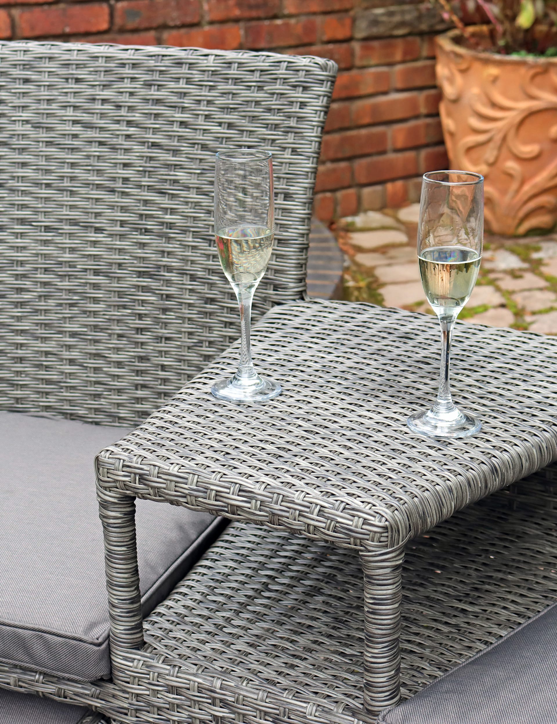 Royalcraft garden companion chairs with table two-seat set - British product